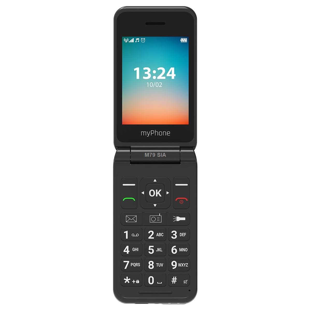 myPhone FLIP LTE, zila - Mobilais telefons Halo FLIP LTE 5902983624998 (5902983624998)