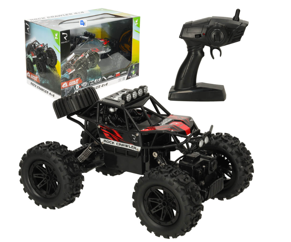 RoGer RC Crawler Rotaļu Mašīna 4x4 RO-3665 (4752168142981) Radiovadāmā rotaļlieta