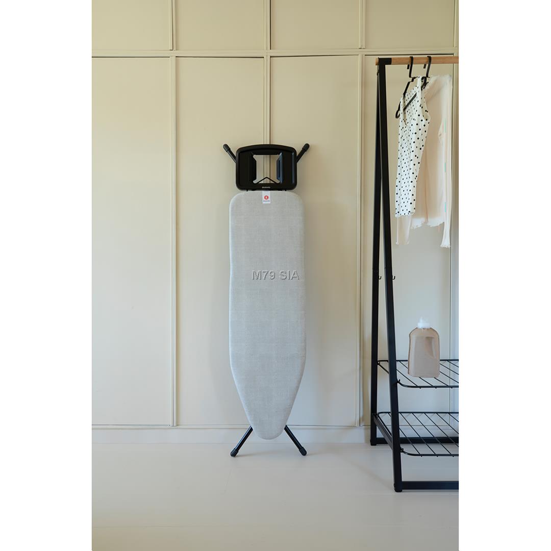 BRABANTIA gludināmais dēlis (B) 124x38cm, Denim Grey 236129 gludināmais dēlis, veļas žāvētājs