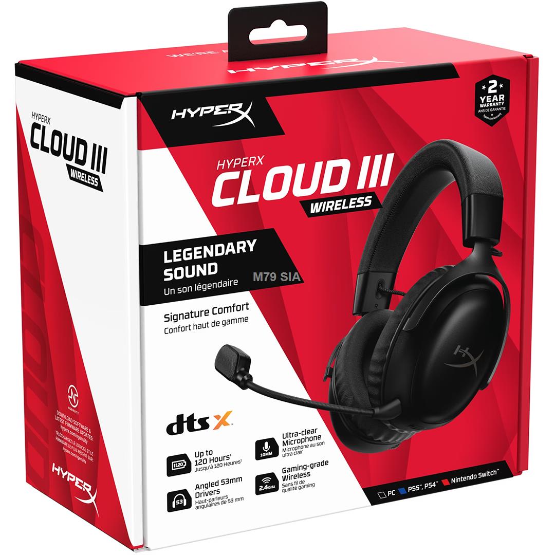 HyperX Cloud III Wireless Black austiņas