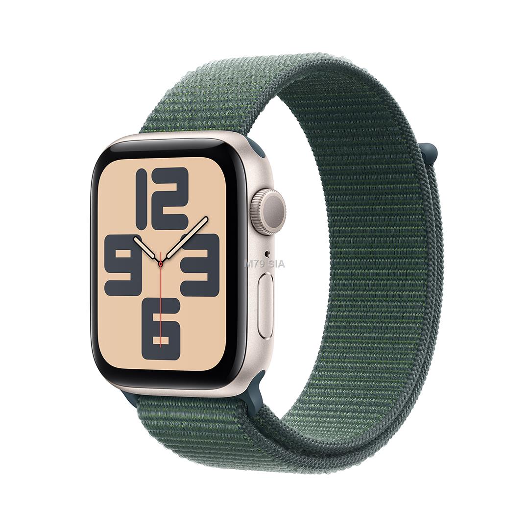 Watch SE GPS 40 mm Starlight Aluminium Case with Lake Green Sport Loop Viedais pulkstenis, smartwatch