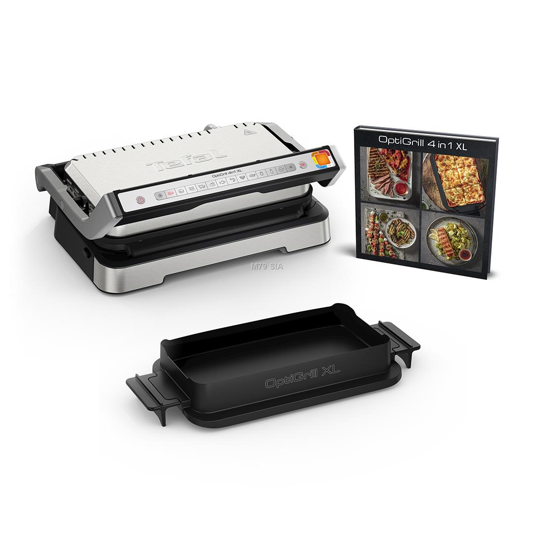 Tefal OptiGrill 4in1 XL, 2200 W, nerusejosa terauda Galda Grils