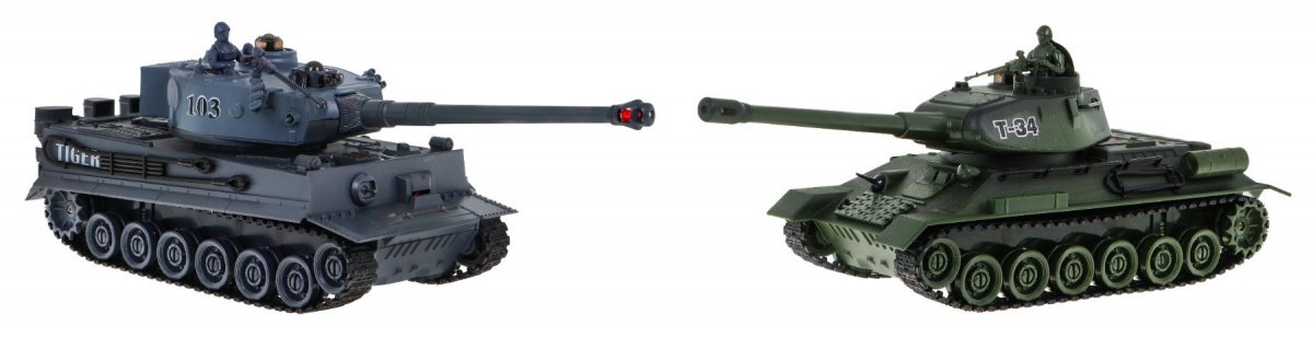 RoGer R/C T-34 Battle Rotaļu Tanki 1:28 ZRC.99824 (5903864910964) Radiovadāmā rotaļlieta