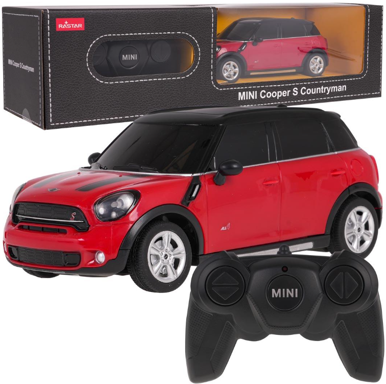 Rastar Mini Countryman R/C Rotaļu Automašina 1:24 ZRC.71700.CR (5903864944211) Radiovadāmā rotaļlieta