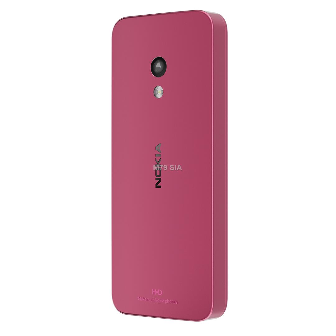 Nokia 225 4G (2024) -puhelin, pinkki 6438409092663 Mobilais Telefons