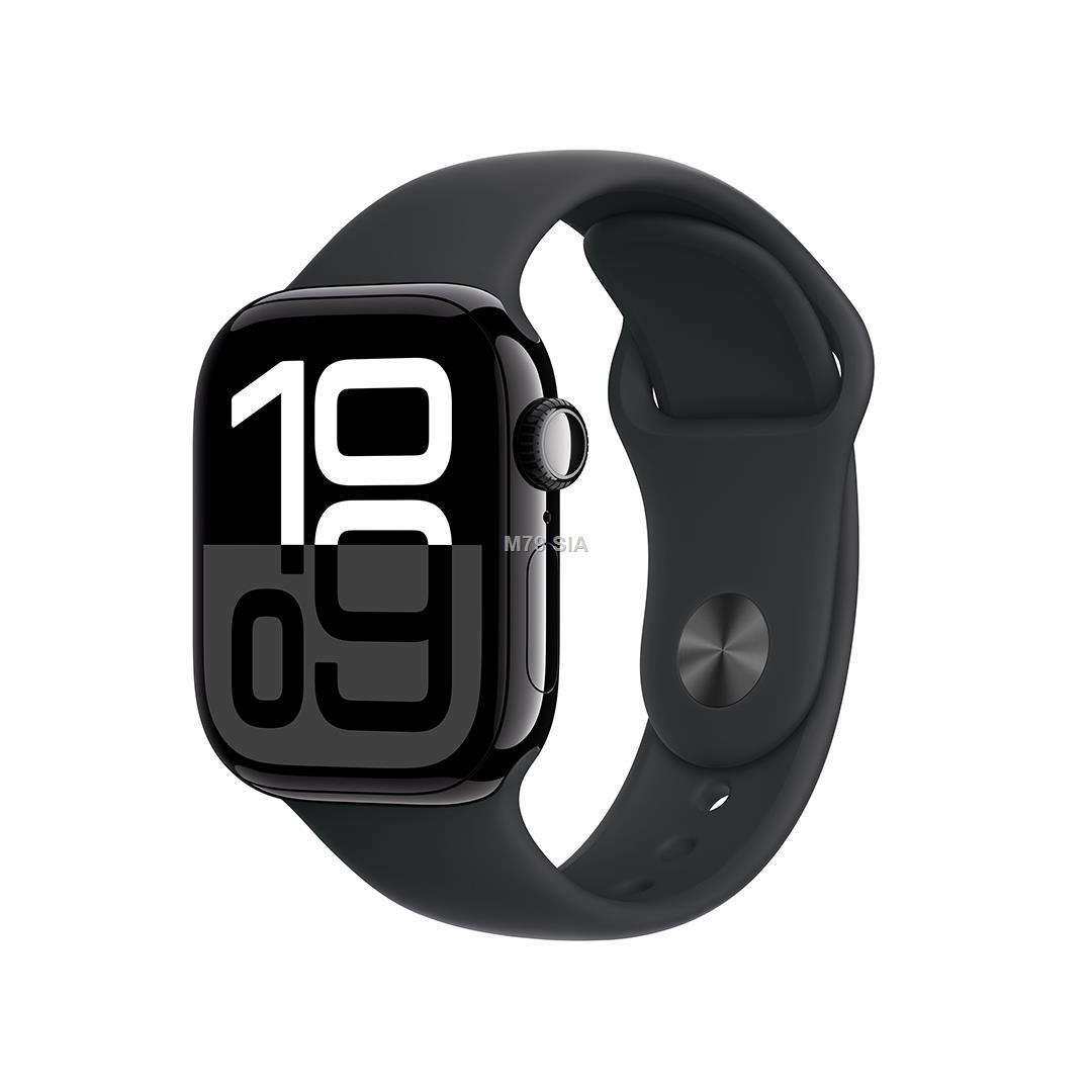 Watch Series 10 GPS 42 mm Jet Black Aluminium Case with Black Sport Band - S/M Viedais pulkstenis, smartwatch