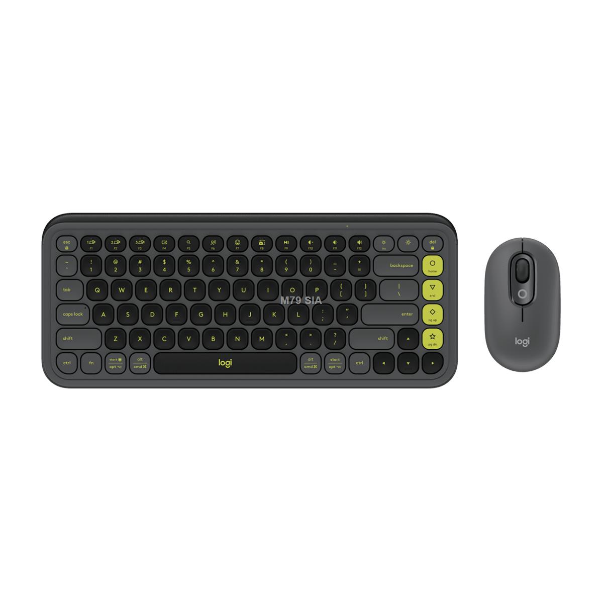 Logitech POP Icon Combo -nappaimisto ja hiiri, grafiitti 5099206127654 klaviatūra