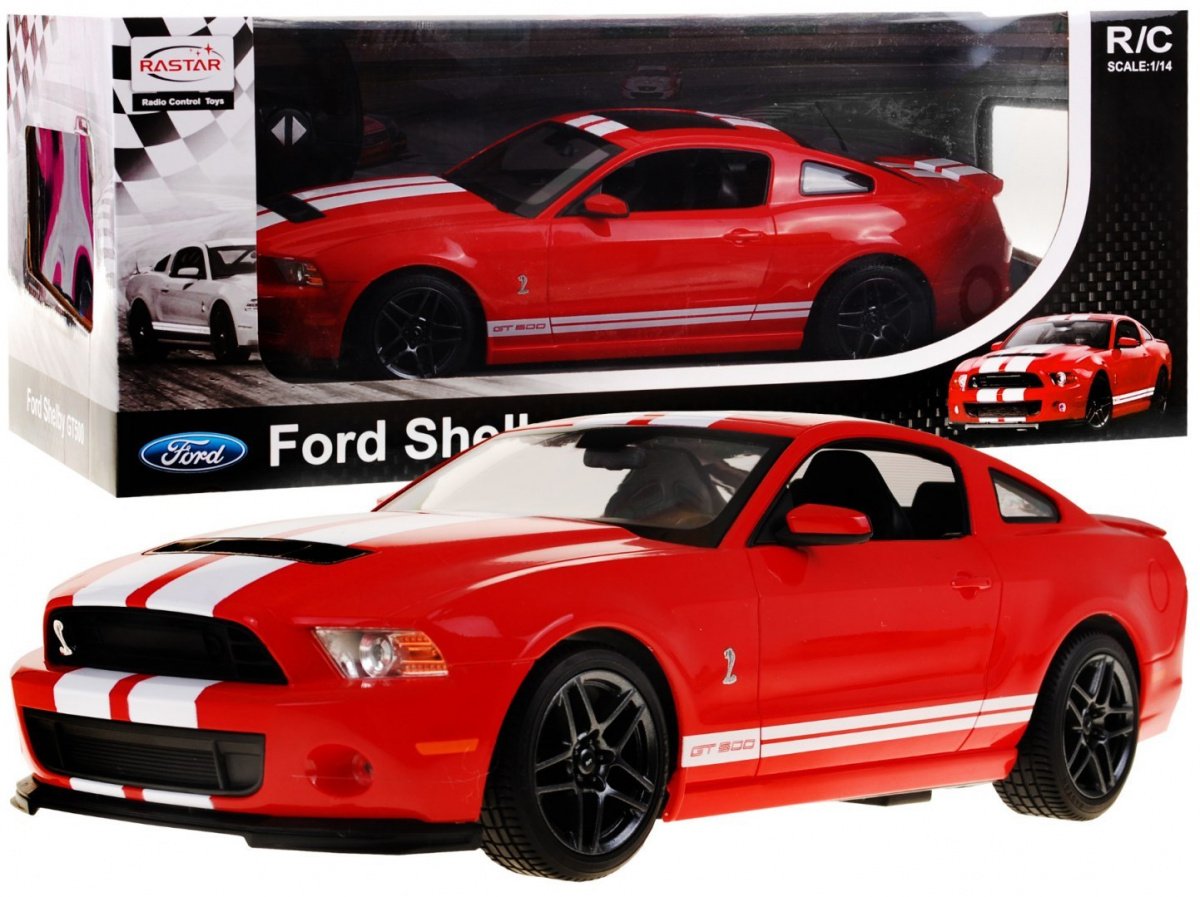 Rastar Ford Shelby Mustang GT500 R/C  Rotaļu mašīna 1:14 ZRC.49400.CR (5903864951363) Radiovadāmā rotaļlieta