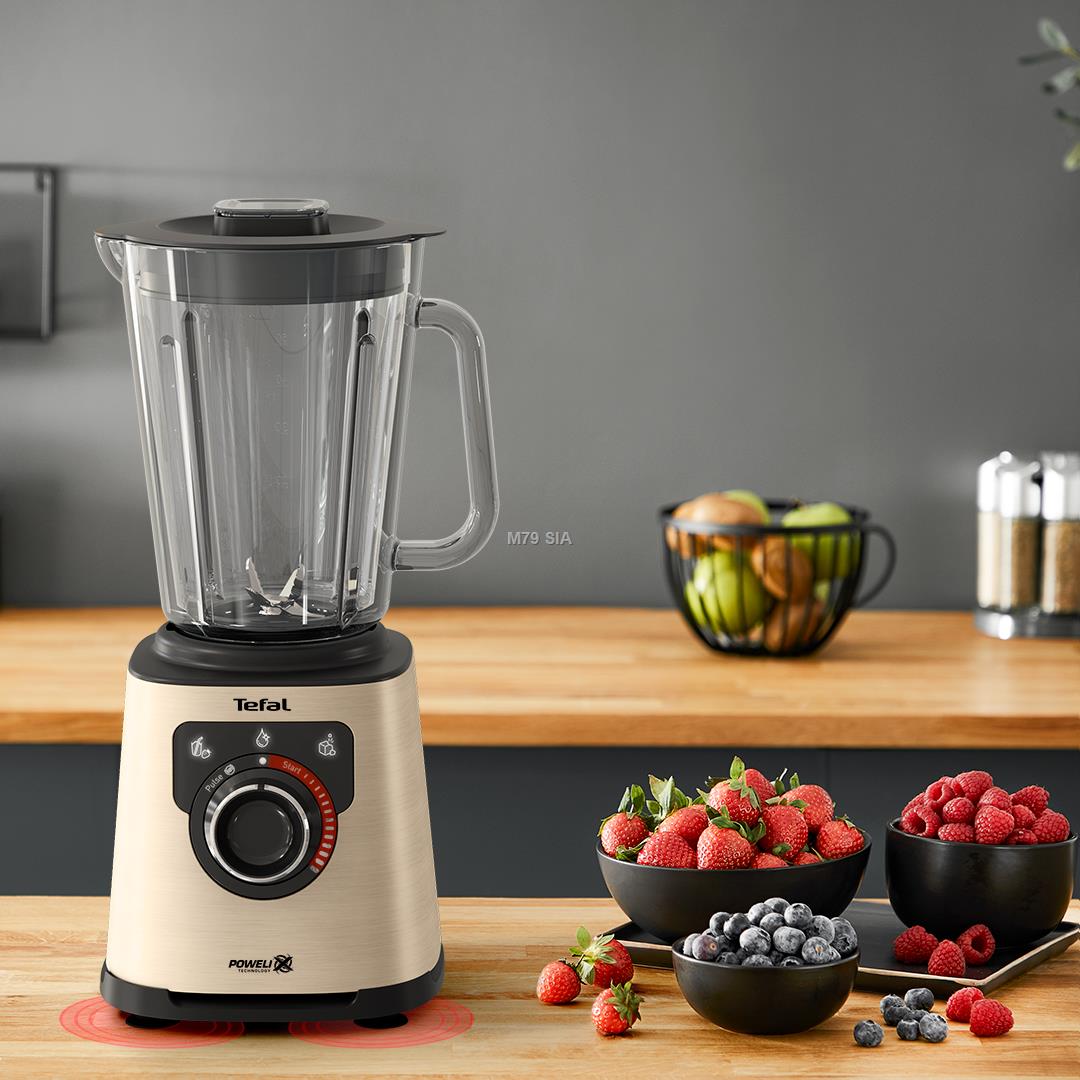 TEFAL | Blender | PerfectMix+ BL871A31 | Tabletop | 1200 W | Jar material Glass | Jar capacity 1.5 L | Ice crushing | Gold 3016667248560 Blenderis