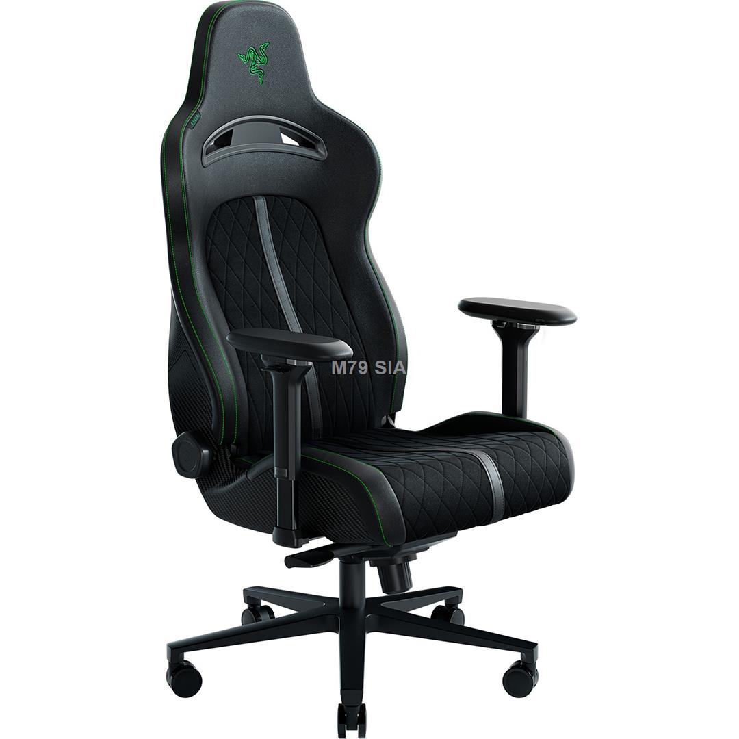 Razer hernI kreslo enki pro gaming chair, green datorkrēsls, spēļukrēsls