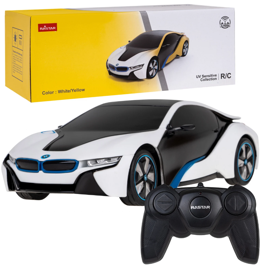 Rastar BMW I8 R/C Rotaļu mašīna 1:24 ZRC.48400-4.BIA (6930751320239) Radiovadāmā rotaļlieta