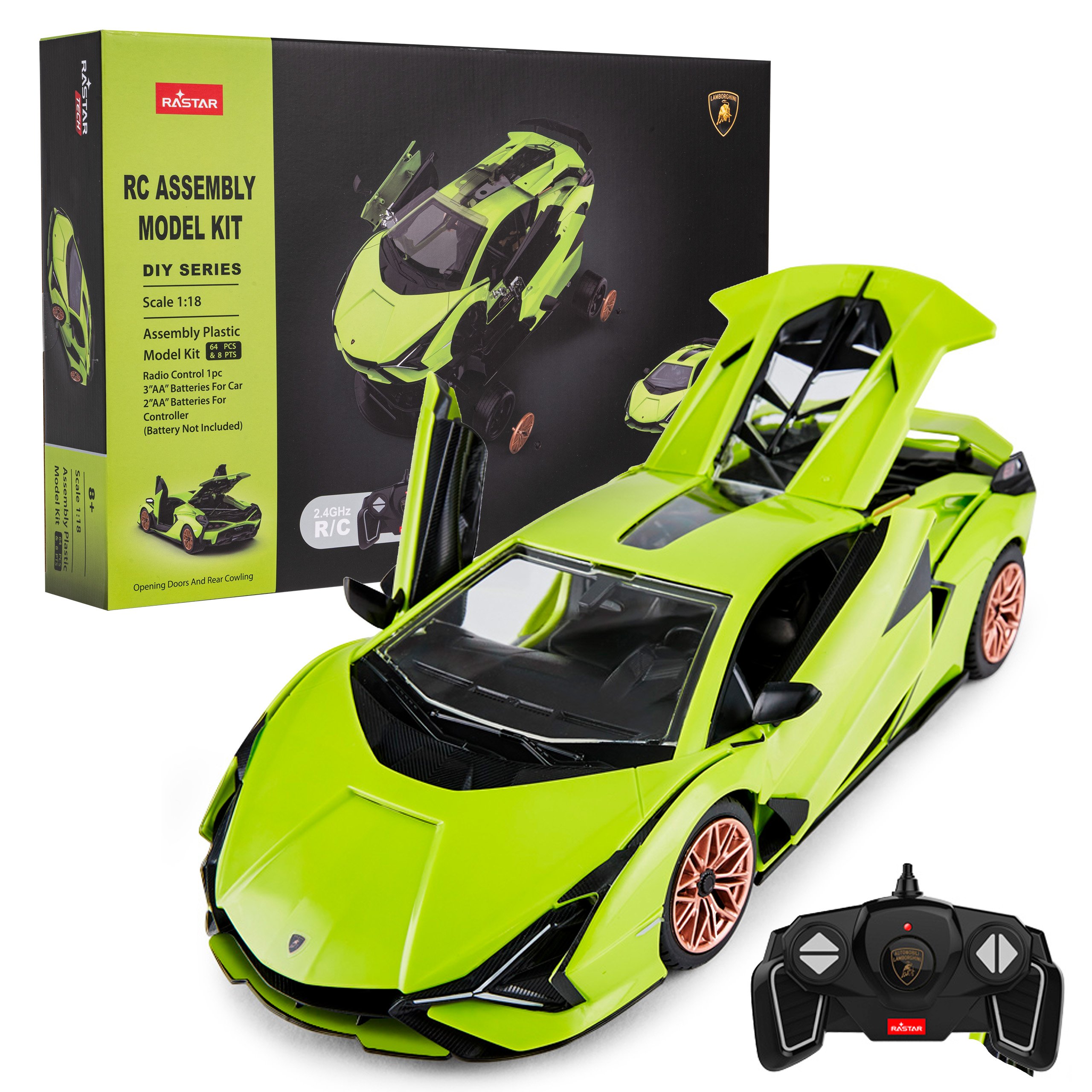 RASTAR R/C Rotaļlietu Mašīna Lamborghini Sian 1:18 ZRC.97400.ZIE (6930751319301) Radiovadāmā rotaļlieta