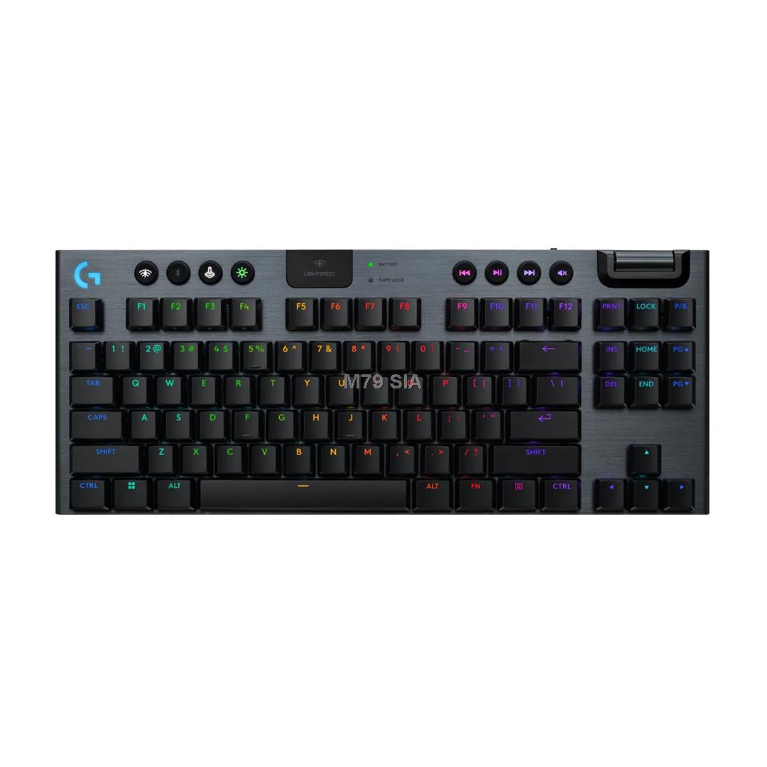 LOGITECH G915 X LIGHTSPEED TKL Wireless Gaming Keyboard - BLACK - US INT'L - 2.4GHZ/BT  - EMEA28i-935 - TACTILE klaviatūra