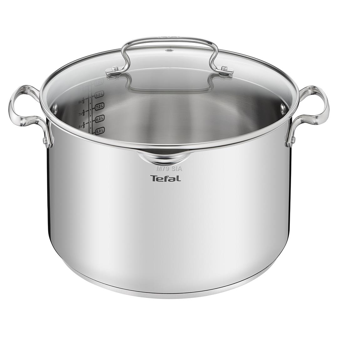 Tefal DUETTO+ G71964 saucepan Round Stainless steel Pannas un katli