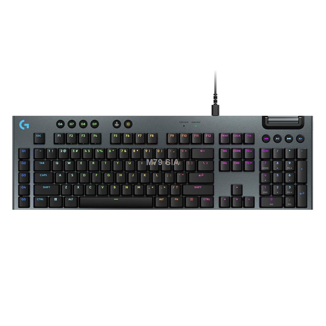 LOGITECH G915 X Wired Gaming Keyboard - BLACK - US INT'L - USB  - EMEA28i-935 - TACTILE klaviatūra