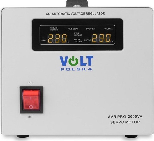 Stabilizator napiecia AVR PRO 2000VA 3% SERVO nepārtrauktas barošanas avots UPS