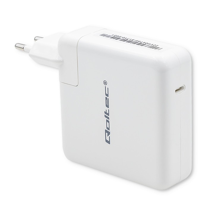 Power charger FAST 96W USB C PD, white, 5V 20V iekārtas lādētājs