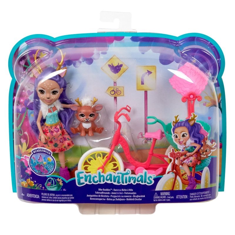 Mattel Enchantimals. Doll + vehicle (FJH11) bērnu rotaļlieta