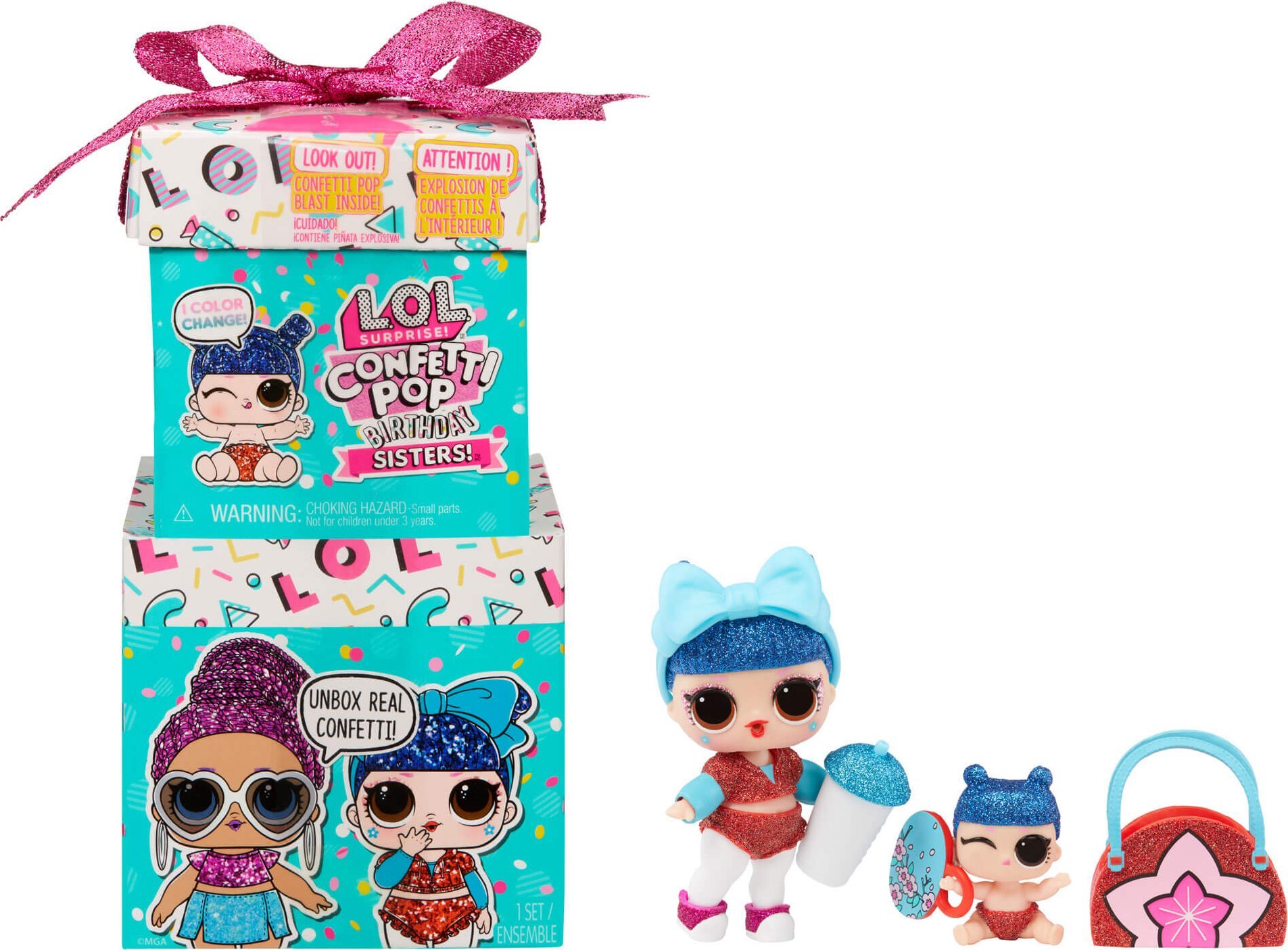 L.O.L. Surprise! - Confetti Pop Birthday Sisters (589976) /Dolls and Dollhouses bērnu rotaļlieta