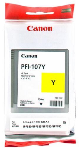 Canon PFI-107 6708B001 Ink Cartridge, Yellow, 130 ml kārtridžs