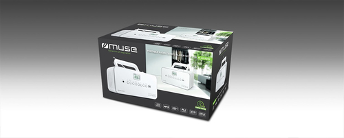 Muse M-28RDW White, Portable radio CD/MP3 Player with USB radio, radiopulksteņi