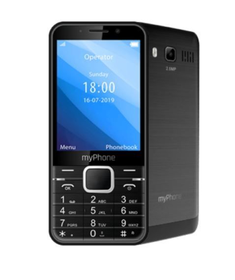 MyPhone                  Up Dual      Black TEL000548 (5902983609346) Mobilais Telefons