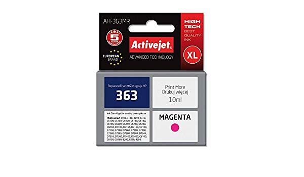 Ink ActiveJet AH-772 | Magenta | 10 ml | Refill | HP C8772EE kārtridžs