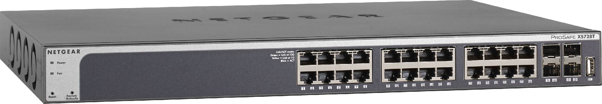 Netgear ProSafe Smart 24-Port 10GbE 4x SFP+ Switch (XS728T) komutators