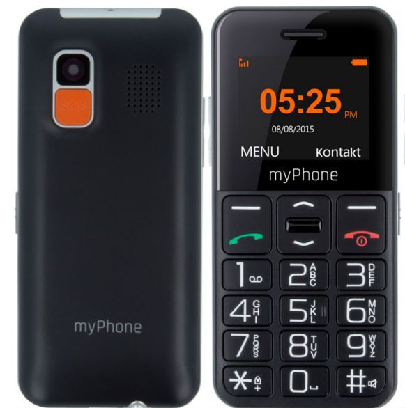 MyPhone                  Halo Easy      Black Mobilais Telefons