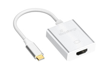 MediaRange USB Type-C 3.1 auf HDMI converter, silver kabelis, vads