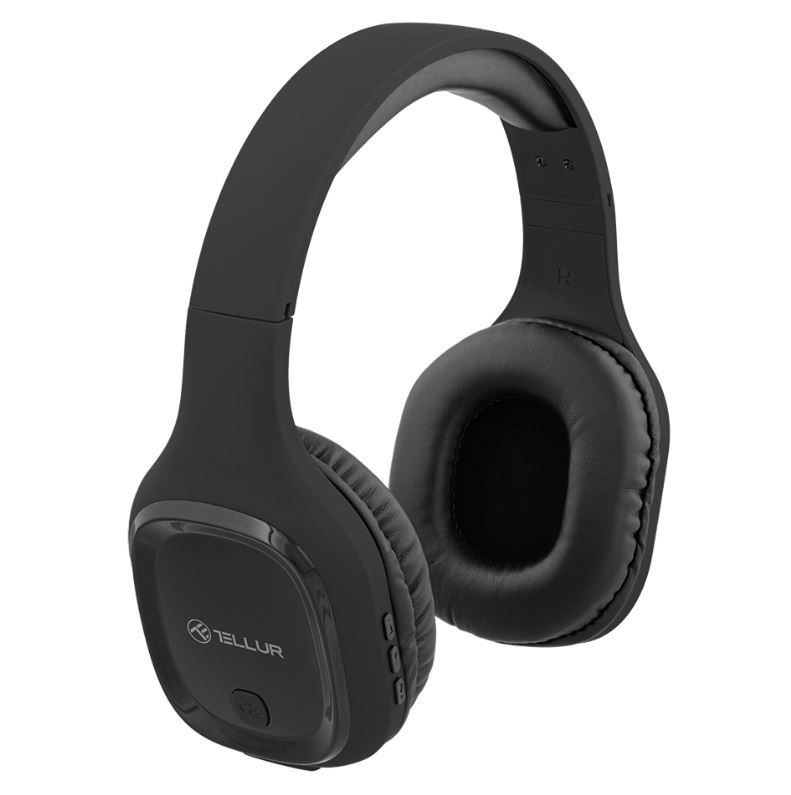 Tellur Bluetooth Over-Ear Headphones Pulse      Black austiņas