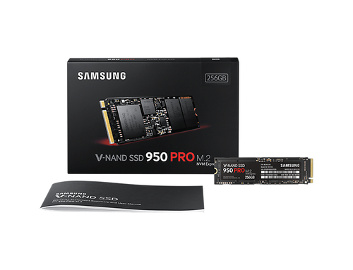 Samsung SSD 950 PRO NVMe 256GB M.2 PCIe 3.0 x4 (up to 32Gb/s) SSD disks