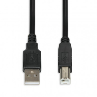 Kabel I-Box ( USB 2.0 typ A - USB typ B M/M M-M 1 8m black ) USB kabelis