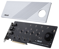 Asus Karta Hyper M.2x16 4 generacji (PCIe 4.0/3.0) aksesuārs datorkorpusiem