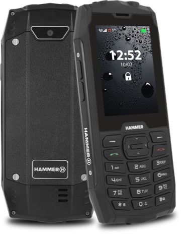 MyPhone                  Hammer 4 Dual      Black TEL000479 (5902983604891) Mobilais Telefons