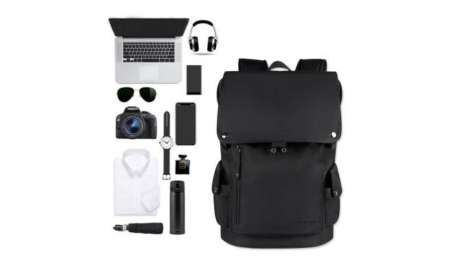 Sponge Tourist Backpack 15,4 black 0633632022111 portatīvo datoru soma, apvalks