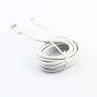 USB-Lighning 3m Cable By Muvit White kabelis, vads