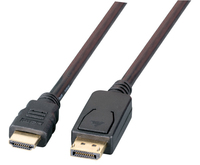 EFB DisplayPort auf HDMI A, St.-St., 5,0m, schwarz adapteris
