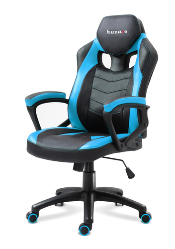 Huzaro FORCE 2.5 BLUE MESH Gaming armchair Mesh seat Black, Blue datorkrēsls, spēļukrēsls