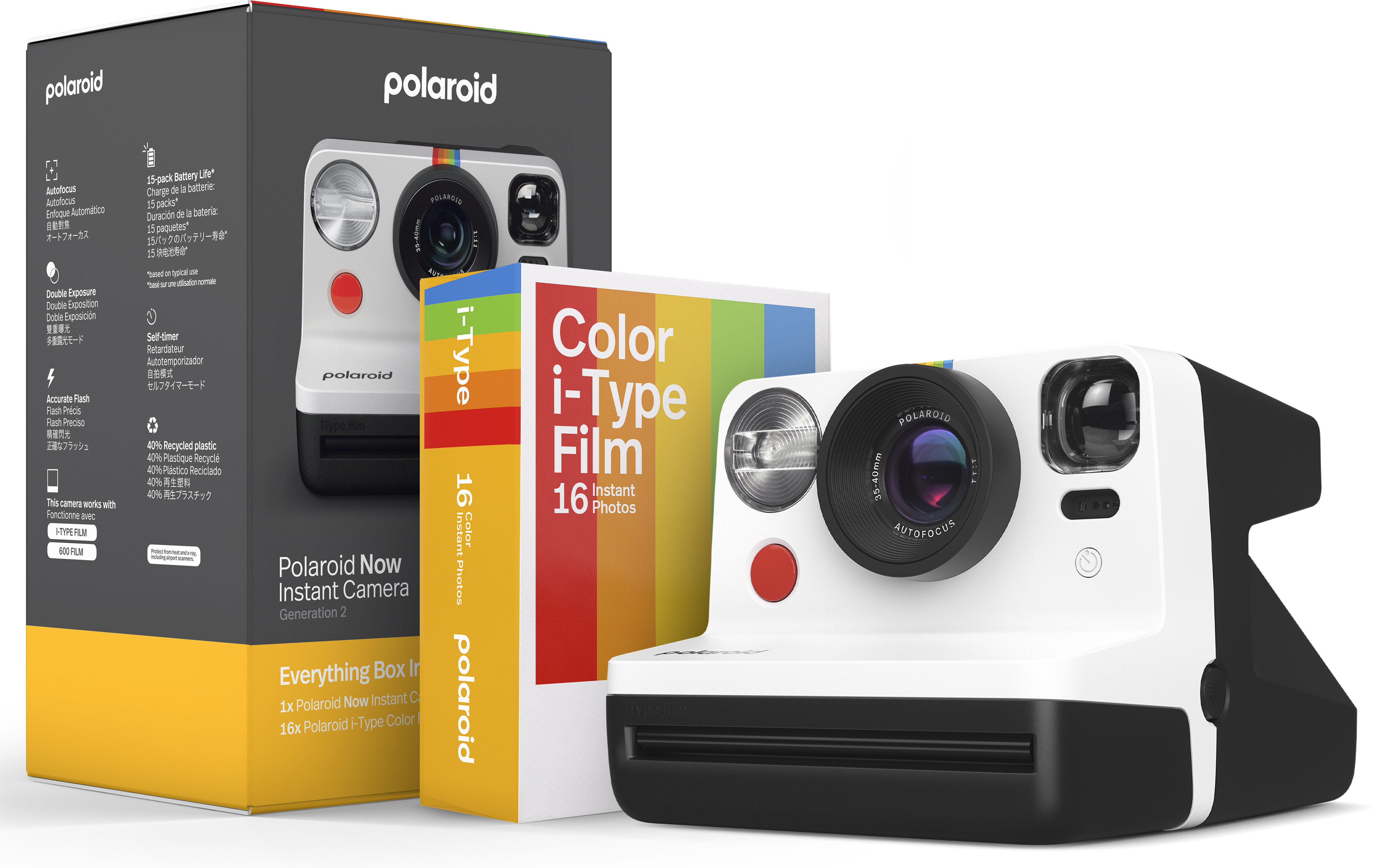 Polaroid Now Gen 2 Everything Box, black & white 9120096774621 6247 (9120096774621) Digitālā kamera