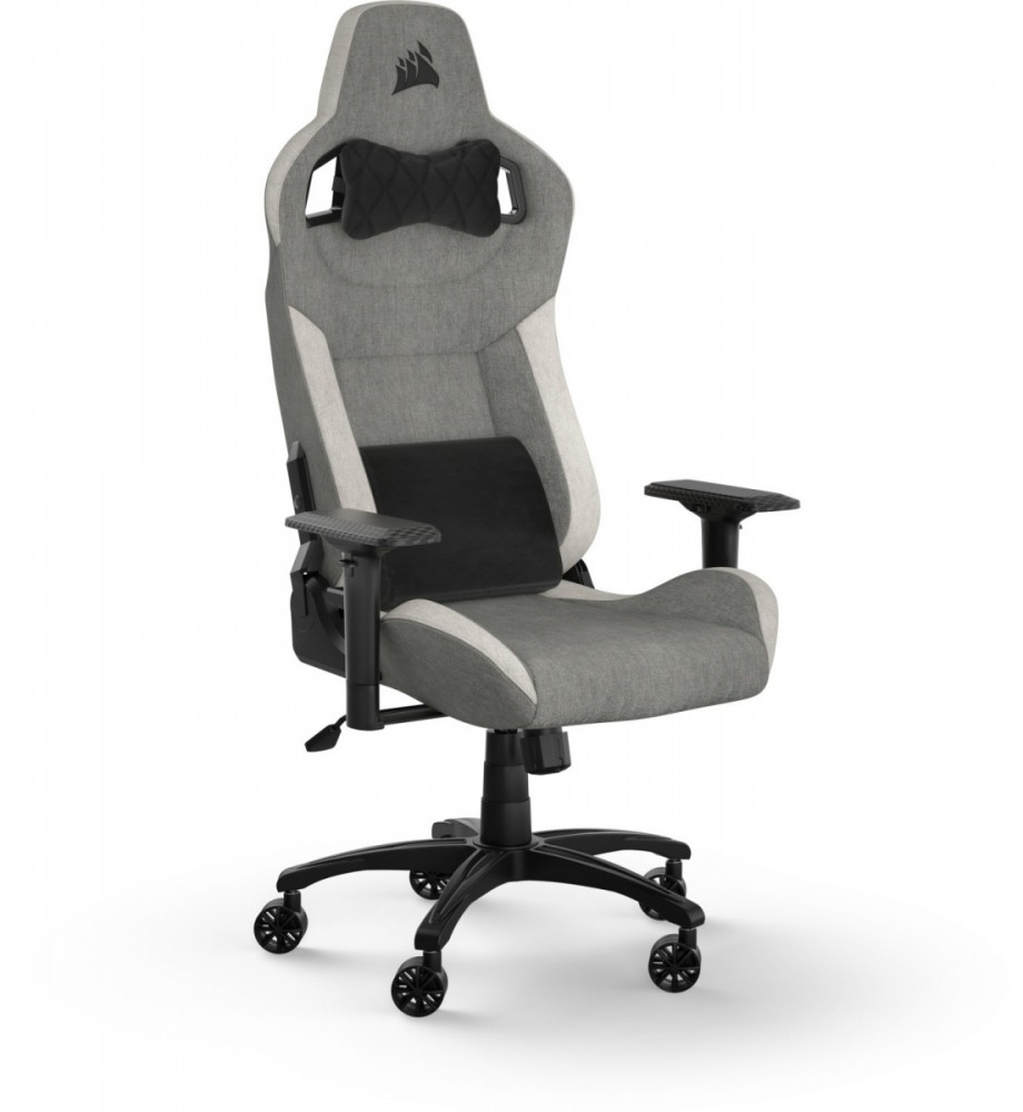 Gaming Chair T3 Rush Grey/White datorkrēsls, spēļukrēsls