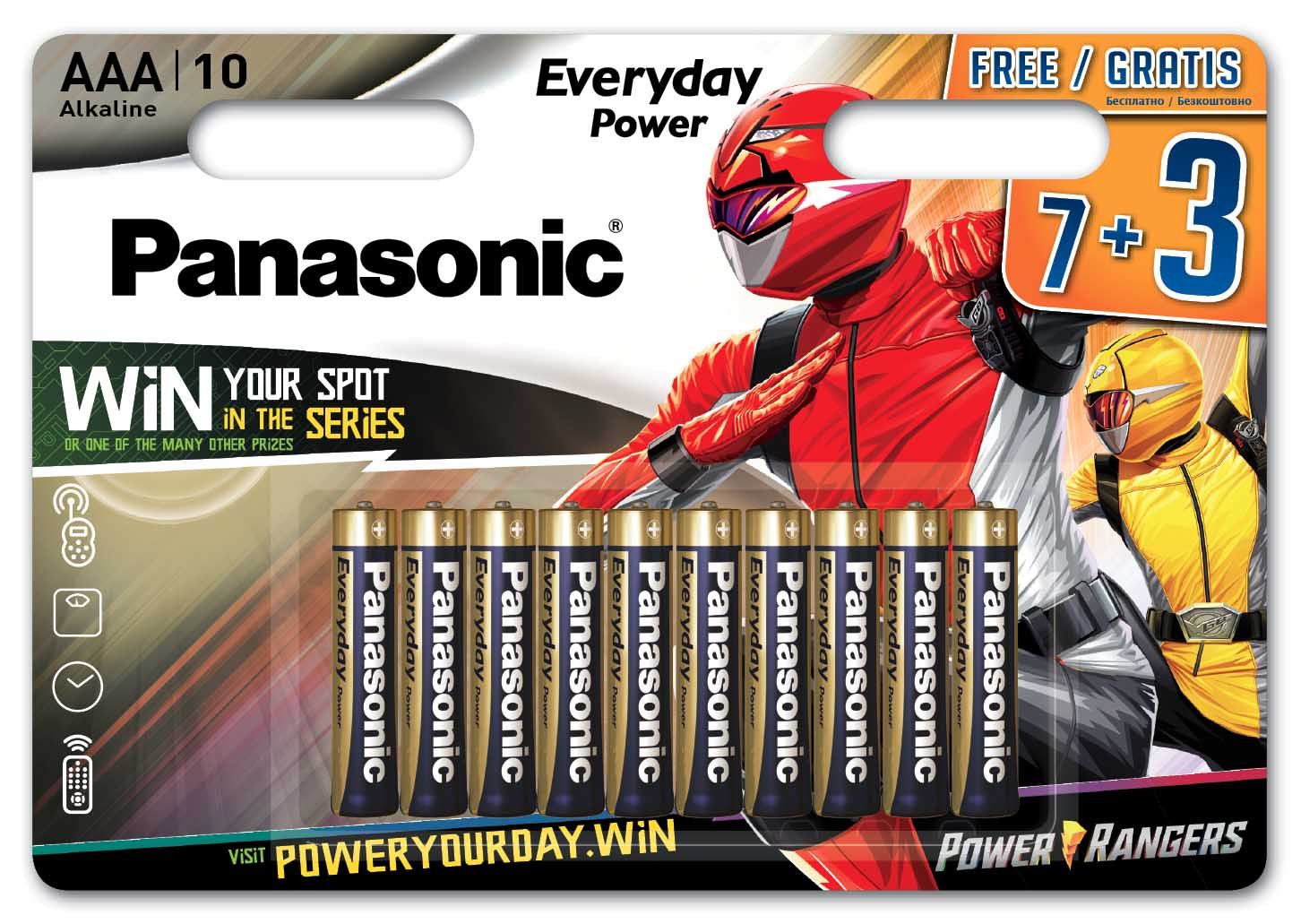 Panasonic Everyday Power battery LR03EPS/10BW (7+3) 5410853056836 LR03EPS/10BW 7+3 (5410853056836) Baterija