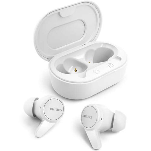 Philips True Wireless Headphones TAT1207WT/00, IPX4 splash/sweat resistant, Up to 18 hours play time, White austiņas