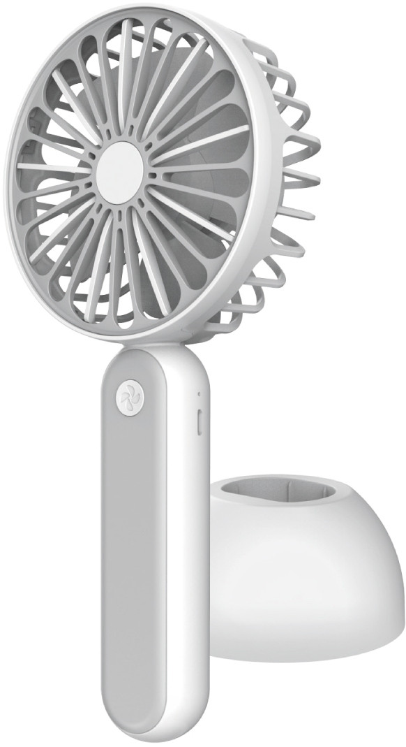 Platinet rechargeable fan 1200mAh, white/grey (45246) 5907595452465 45246 (5907595452465)