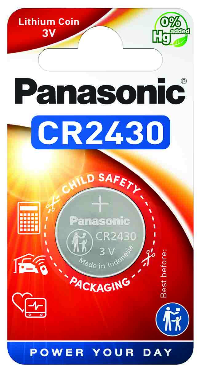 Panasonic baterija CR2430/1B 5410853012313 CR-2430L/1BP (5410853012313) Baterija