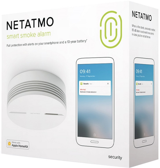 Netatmo Smart Smoke Alarm  85dB Siren, Wi-fi, Bluetooth 3700730502269