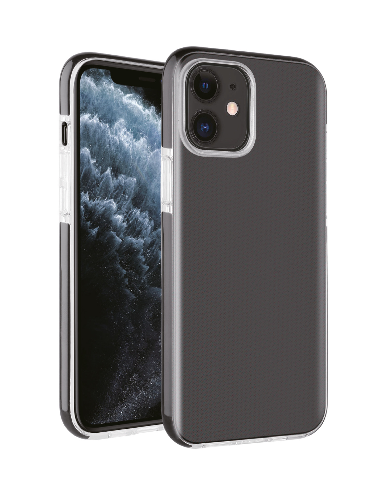 Vivanco Rock Solid Handy-Schutzhülle 15,5 cm (6.1 ) Cover Schwarz - Transparent (62130) 4008928621303 aksesuārs mobilajiem telefoniem