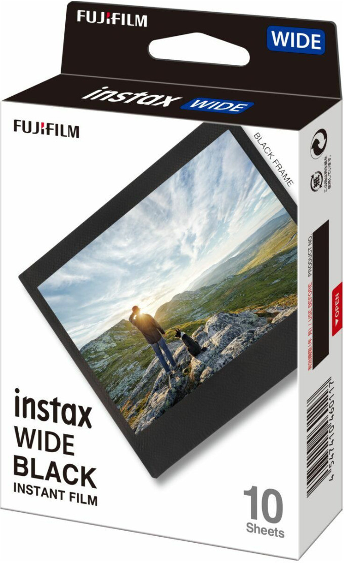 1 Fujifilm INSTAX wide Film black frame foto papīrs