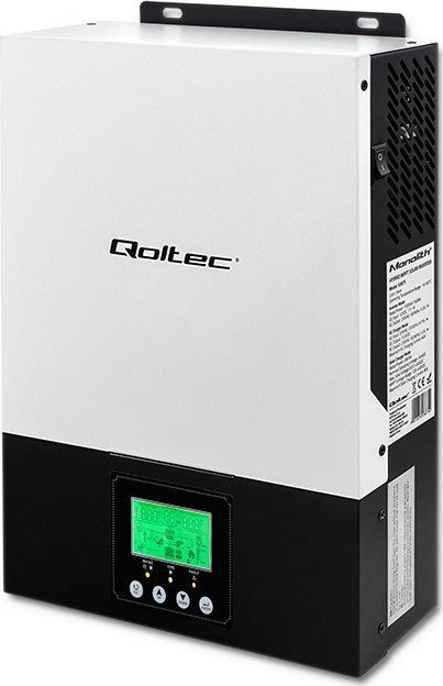 Qoltec 53875 Hybrid Solar Inverter Off-Grid 1.5KW | 80A | MPPT | Sinus nepārtrauktas barošanas avots UPS