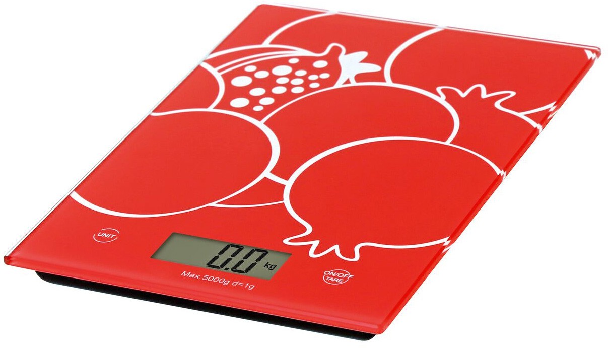 Omega OBSKR kitchen scale Red Countertop Rectangle Electronic kitchen scale 5907595428798 virtuves svari